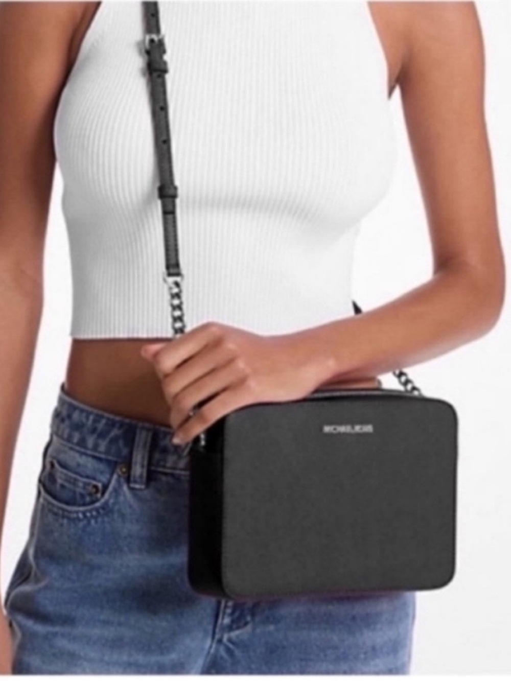 Michael Kors Women's Jet Set Large Crossbody Leather